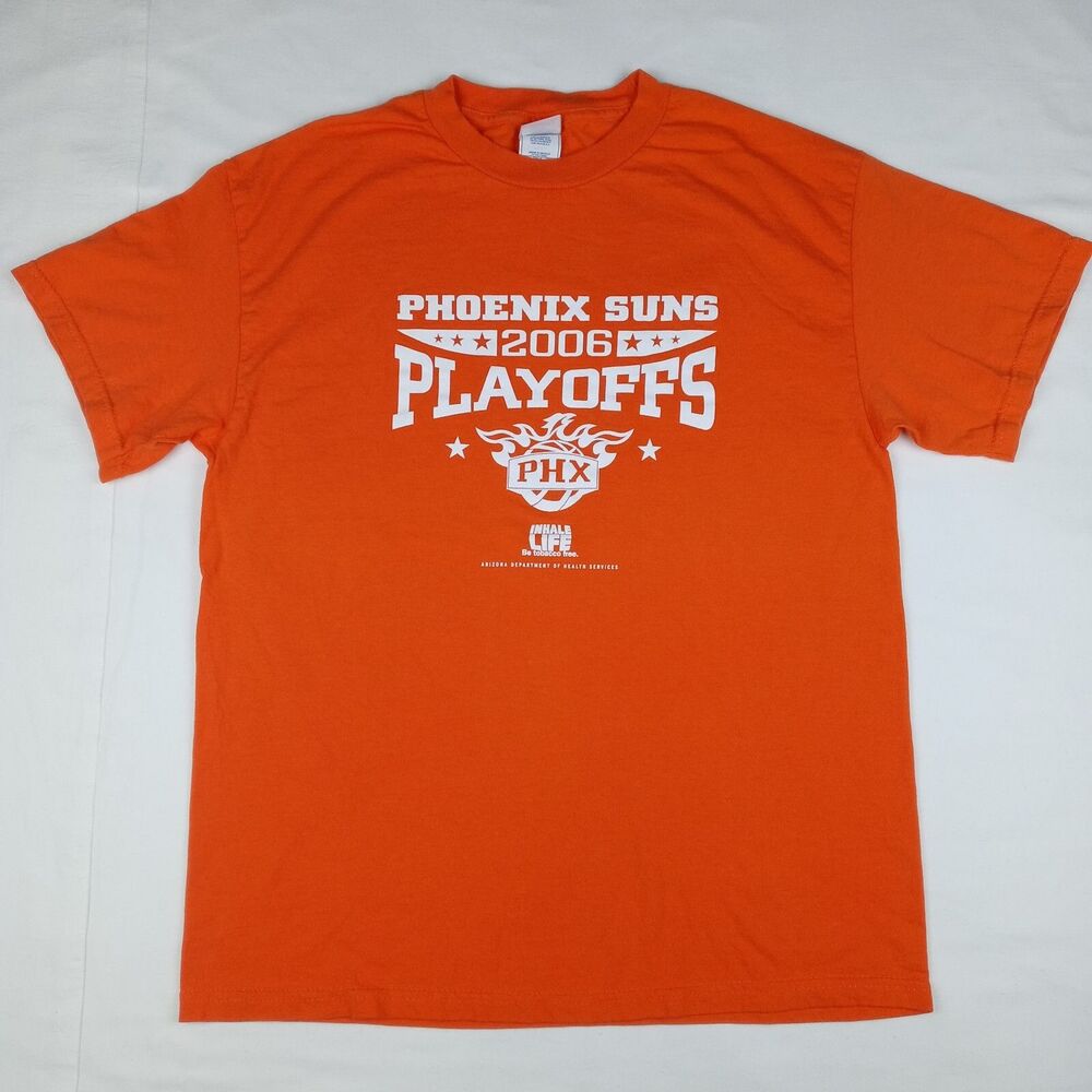 Phoenix Suns T-Shirt 2006 Playoffs NBA Basketball Men's Size Large Orange